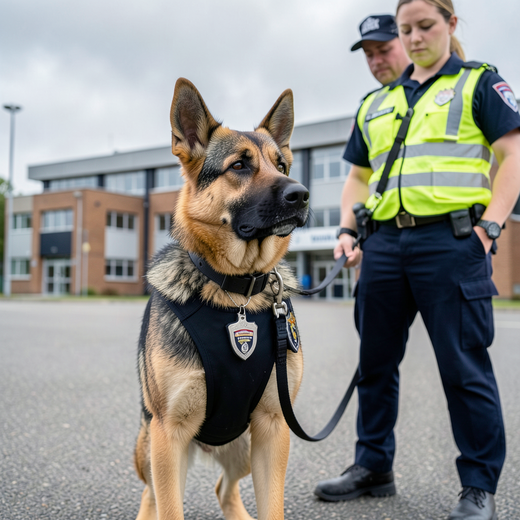 Kali joins Thames Valley Police dog team in Wantage, Oxfordshire